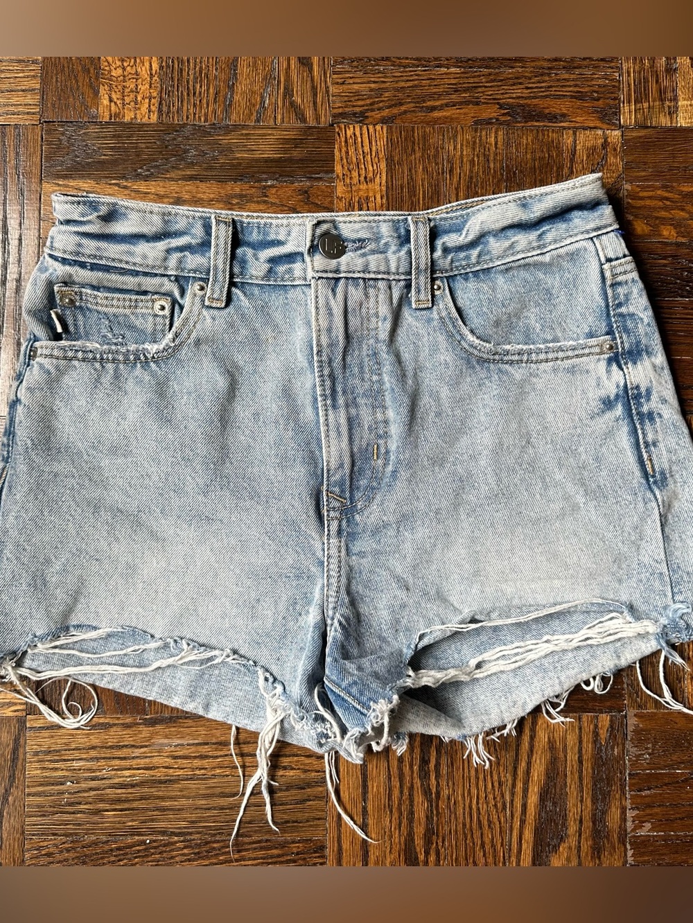 Lovers + Friends Jack High Rise Cut Off Shorts Surfside Size 25